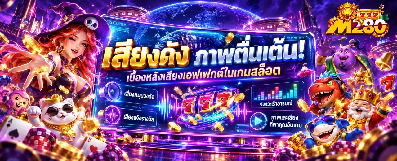 ภาพประกอบบทความ เสียงดัง ภาพตื่นเต้น เบื้องหลังเสียงเอฟเฟกต์ในเกมสล็อต