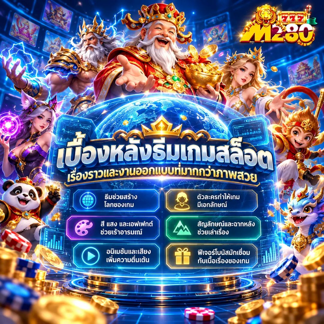 ภาพตัวอย่างธีมและองค์ประกอบศิลป์ของเกมสล็อต